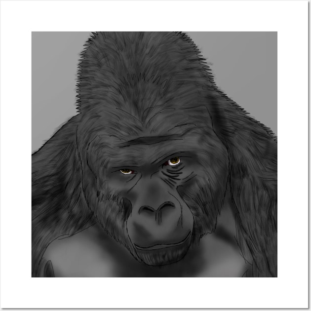 Black Gorilla Wall Art by BenIrelandBooks